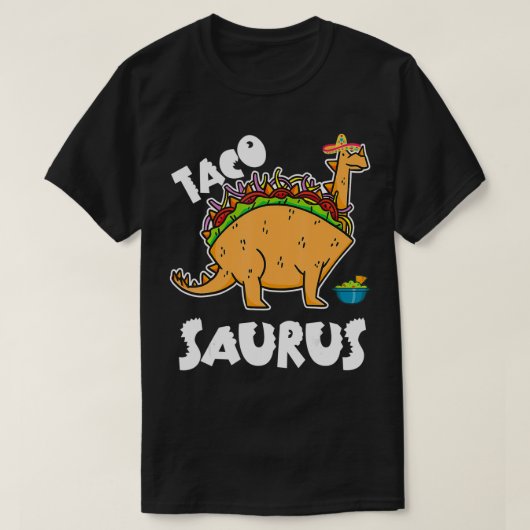 Tacosaurus Taco Dinosaur Tre Grappig Cinco de Mayo T-shirt (Design voorkant)