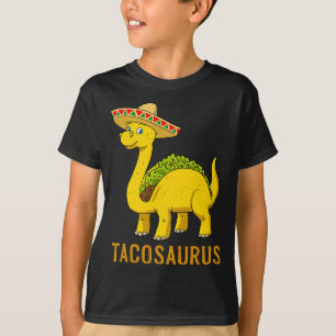 Tacosaurus taco dinosaurus cinco de mayo Mexicaans T-shirt