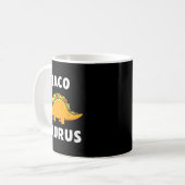 Tacosaurus taco dinosaurus t rex grappig cinco de  koffiemok (Voorkant links)
