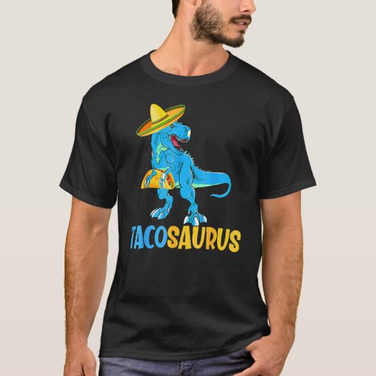 Tacosaurus Taco Saurus Cinco de Mayo Taco Dinosau T-shirt (Voorkant)