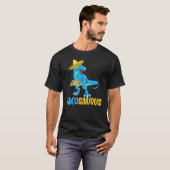 Tacosaurus Taco Saurus Cinco de Mayo Taco Dinosau T-shirt (Voorkant volledig)