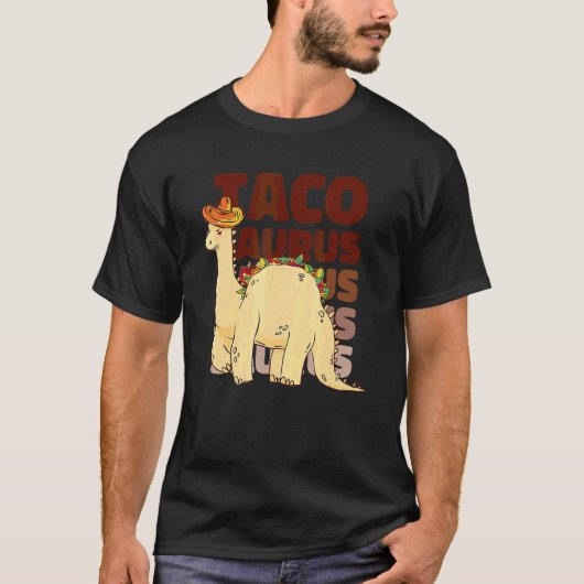 Tacosaurus taco saurus dinosaurus t-shirt (Voorkant)