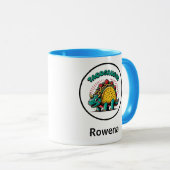 Tacosaurus Triceratops Funny Cartoon Mok (Voorkant rechts)