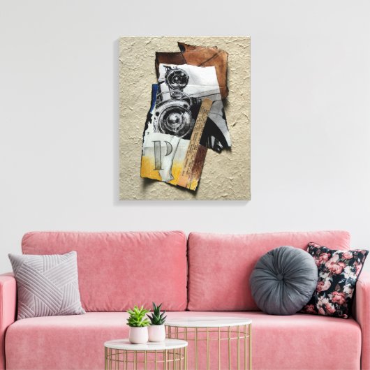 Tacot 1 Banger Collage met P Monogram Canvas (Insitu (Woonkamer))