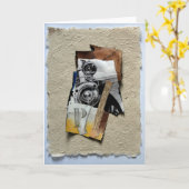 Tacot 1 Banger Collage Wenskaart Kaart (Gele Bloem)