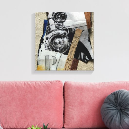 Tacot 1d Banger Collage met P Monogram Canvas (Insitu (Woonkamer))