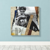 Tacot 1d Banger Collage met P Monogram Canvas Afdruk (Insitu (Houten vloer))