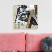 Tacot 1d Banger Collage met P Monogram Canvas Afdruk (Insitu (Woonkamer))
