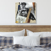 Tacot 1d Banger Collage met P Monogram Canvas Afdruk (Insitu (Slaapkamer))