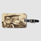 Tacot Faux  illustratie LugTag Bagagelabel (Voorkant (horizontaal))