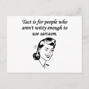 Tact en Sarcasm Briefkaart