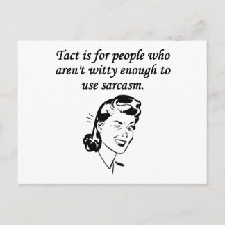 Tact en Sarcasm Briefkaart