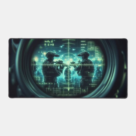 Tactical Black Ops-ontwerp Bureaumat (Voorkant)