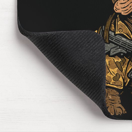 Tactical Frenchie Funny Dog Bulldog With Nvg Meme  Muismat (Hoek)