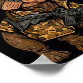 Tactical Frenchie Funny Dog Bulldog With Nvg Meme  Poster (Hoek)