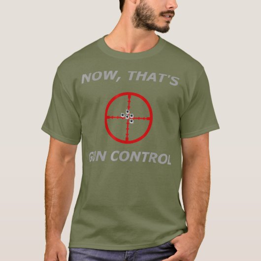 Tactical Gear Shooting Target Gun Control T-shirt (Voorkant)