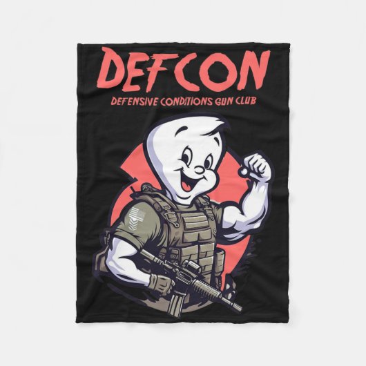 Tactical Ghost Schattige Ghost Halloween Spooky Se Fleece Deken (Voorkant)