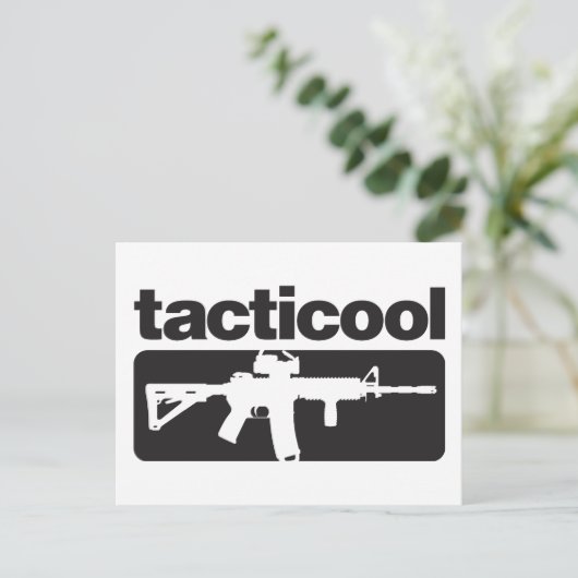 Tacticool - zwart briefkaart (Staand voorkant)