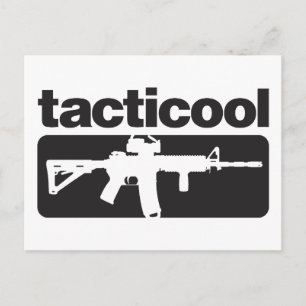 Tacticool - zwart briefkaart