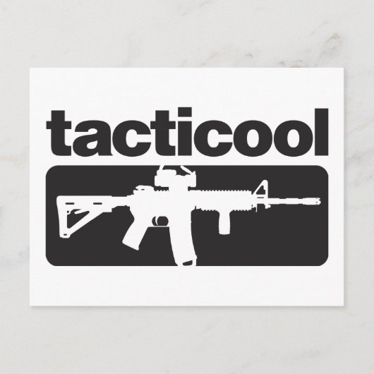 Tacticool - zwart briefkaart (Voorkant)