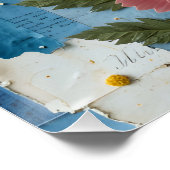 tactiel kosmos-boeket perfect poster (Hoek)
