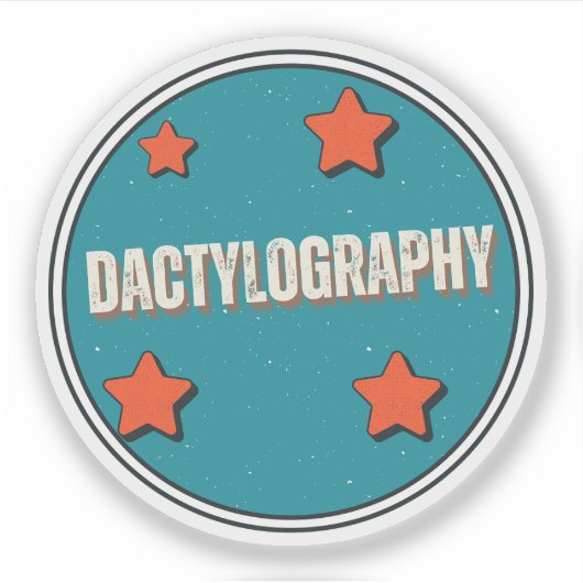 Tactigrafie Sticker (Voorkant)