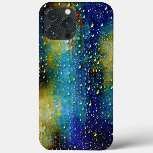 Tactile Blue Yellow Aqua Rain druppelt samenstelli Case-Mate iPhone Case