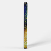Tactile Blue Yellow Aqua Rain druppelt samenstelli iPhone Hoesje (Rechterkant)