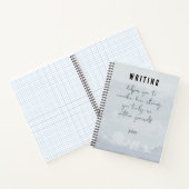Tactile Natural Fiber Linen-Look Icy Blue Notitieboek (Binnen)