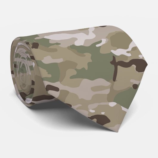 Tactisch Camouflagepatroon Stropdas (Opgerold)