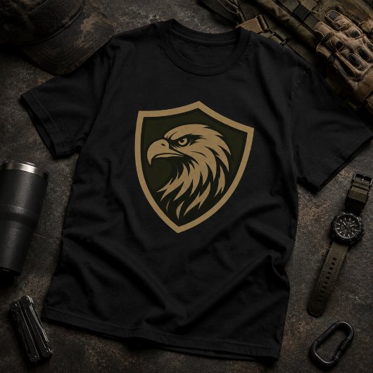 Tactisch Eagle Shield Embleem T-shirt