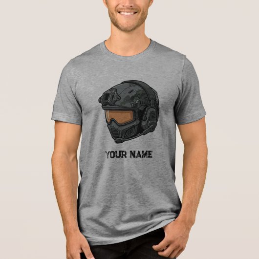 Tactisch gamer helm T-shirt (Voorkant)