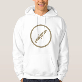 Tactisch Ziel Minimaal Mes Icoon Ontwerp Hoodie