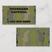 Tactische camo visitekaartje (Voorkant / Achterkant)