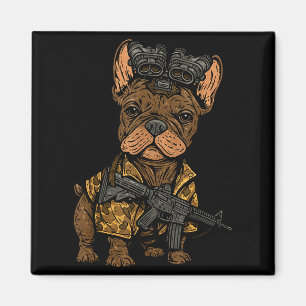 Tactische Frenchie Grappige Hond Bulldog Met Nvg M Magneet