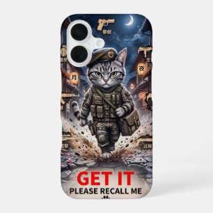Tactische gamer kat iPhone 16 hoesje