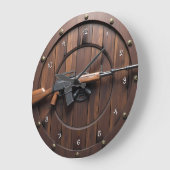 Tactische geweer houtnerf grote klok (Hoek)