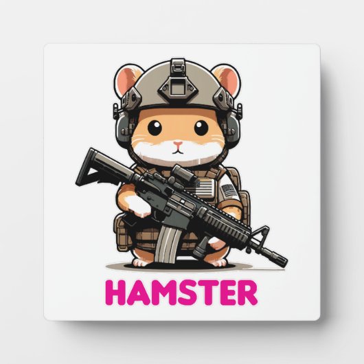 Tactische Hamster Fotoplaat (Voorkant)
