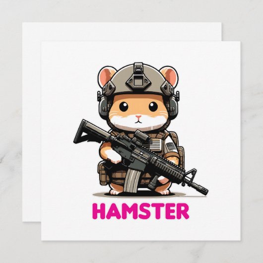 Tactische hamster kaart (Voorkant / Achterkant)