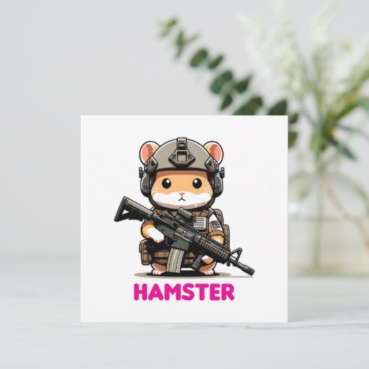Tactische hamster kaart (Staand voorkant)