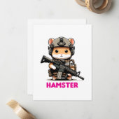 Tactische Hamster Notitiekaartje (Voorkant / Achterkant in situ)