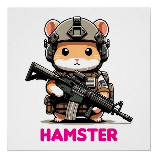 Tactische Hamster Perfect Poster (Voorkant)