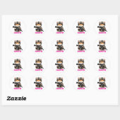 Tactische Hamster Ronde Sticker (Vel)