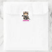 Tactische Hamster Ronde Sticker (Tas)