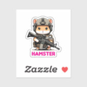 Tactische hamster sticker (Vel)