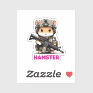 Tactische hamster sticker