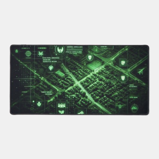 Tactische kaart overlay, Black Ops ontwerp Bureaumat (Voorkant)