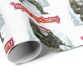 Tactische Kerstman Kerst Inpakpapier (Rol Hoek)