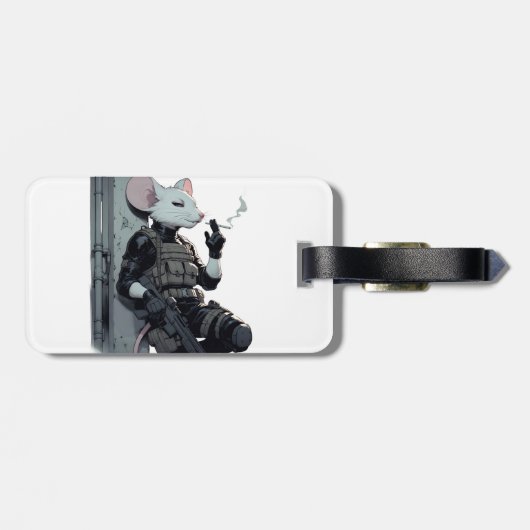 Tactische muis bagagelabel (Achterkant horizontaal)