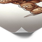 Tactische peperkoek man poster (Hoek)